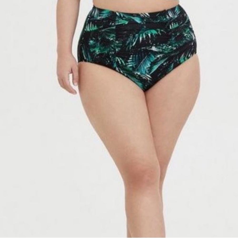 NWOT! Torrid sz 3 Palm Swim Bathing Suit Bottoms size‎ 3X
